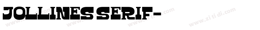Jollines Serif字体转换
